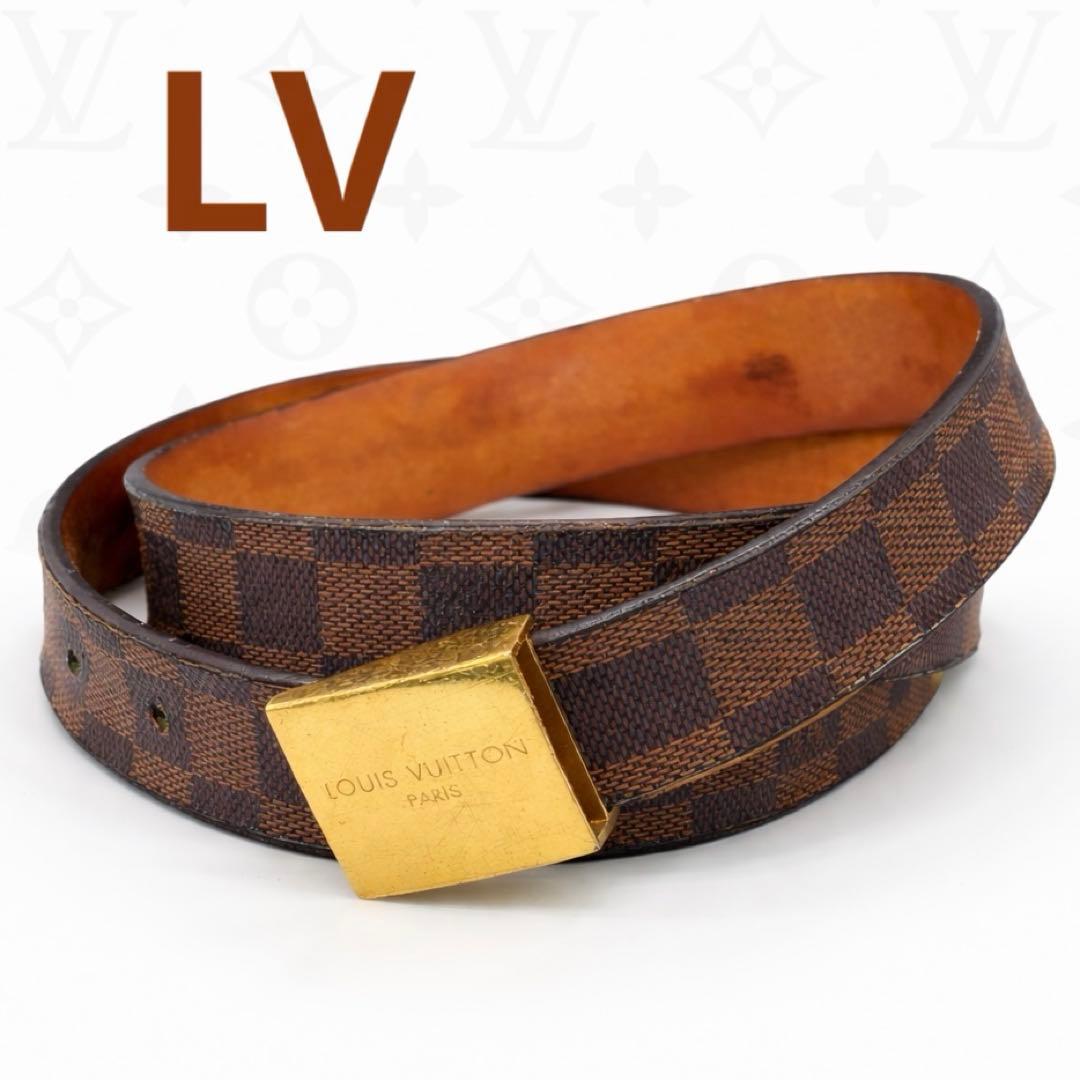 ルイヴィトン☆サンチュールキャレ ダミエベルト