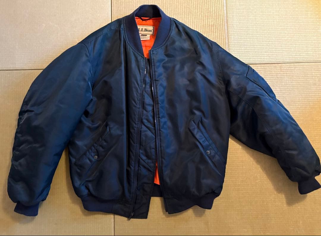 l.l.bean エルエルビーン MA-1 L REG NAVY