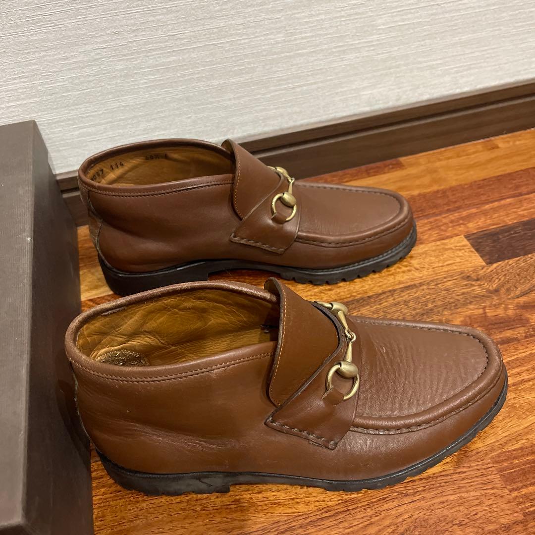 GUCCI ブラウン ローファー 箱付き - メルカリ