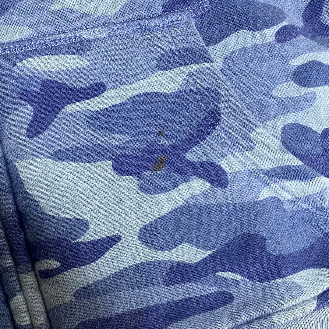 y2k GAP フルジップ パーカー 迷彩 平成ギャル 裏ボア ネイビー - メルカリ