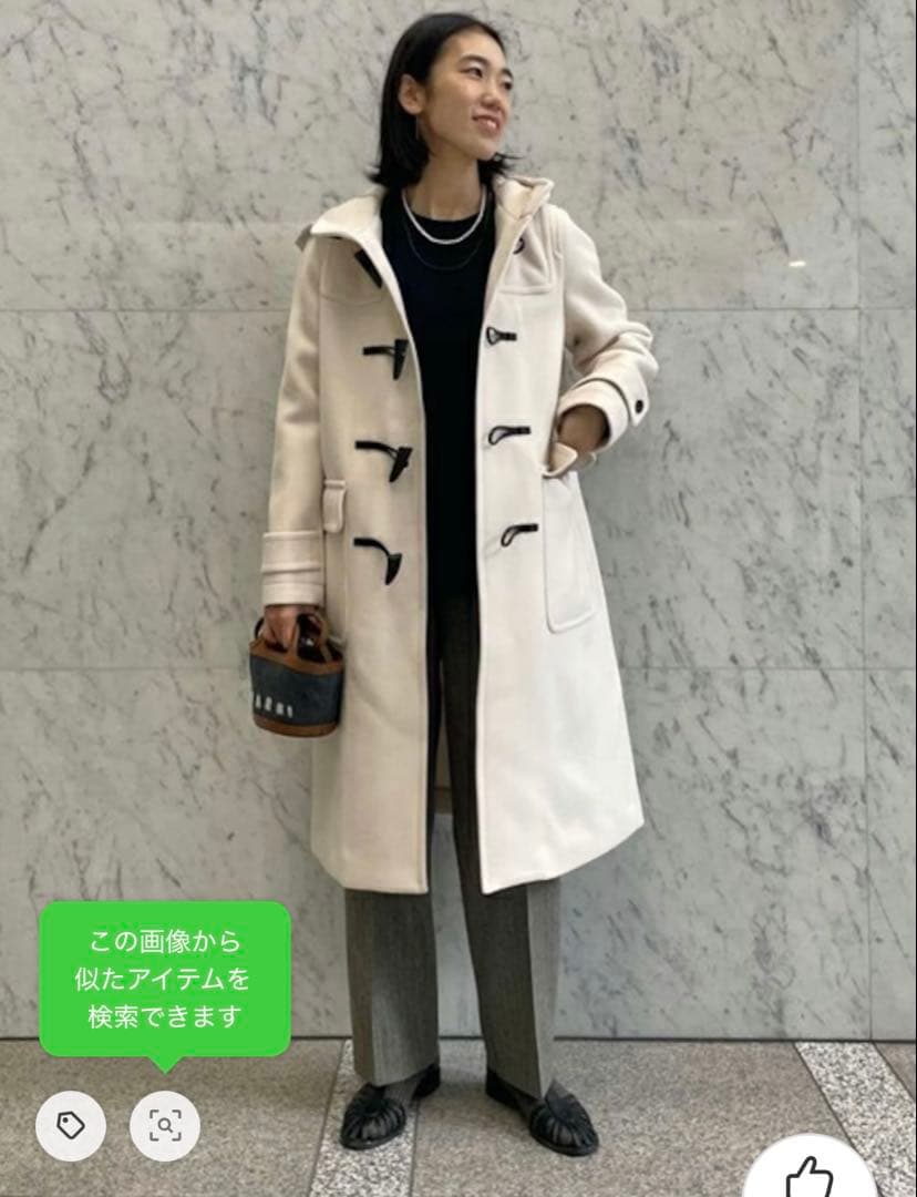 く*む様 《新品タグ付き》TOMORROWLAND ウールメルトン ダッフルコー