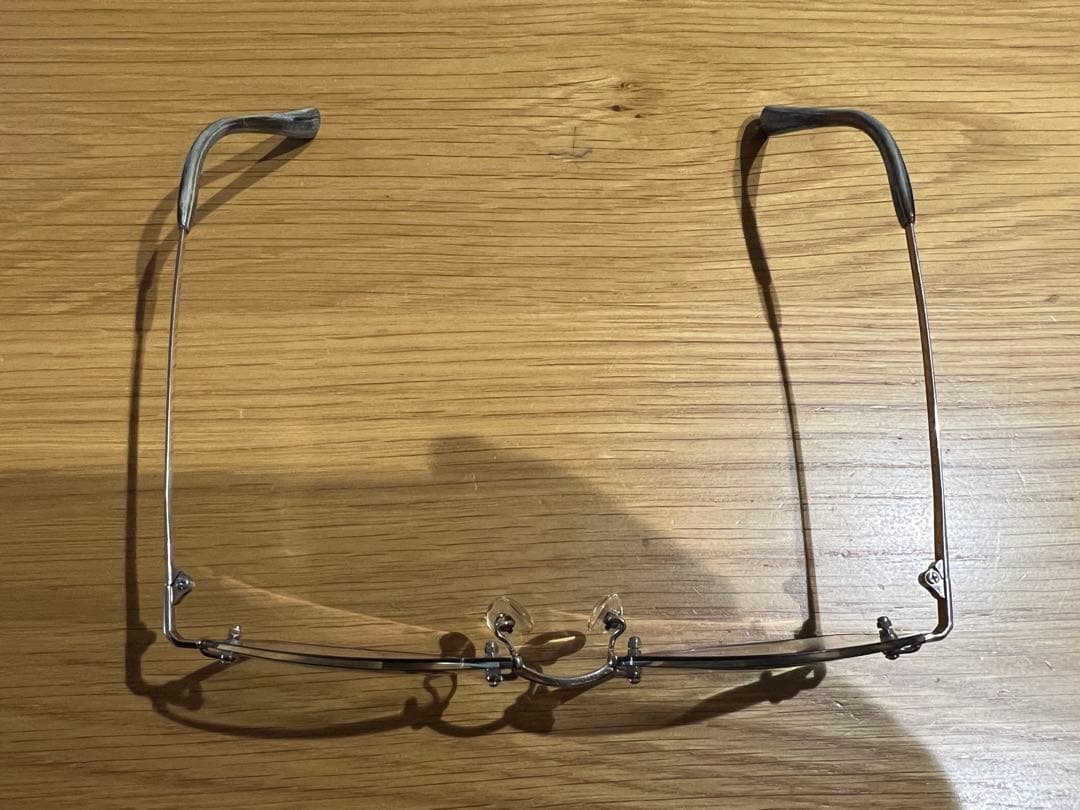 中古14金ホワイトゴールド眼鏡フレーム 26.5g