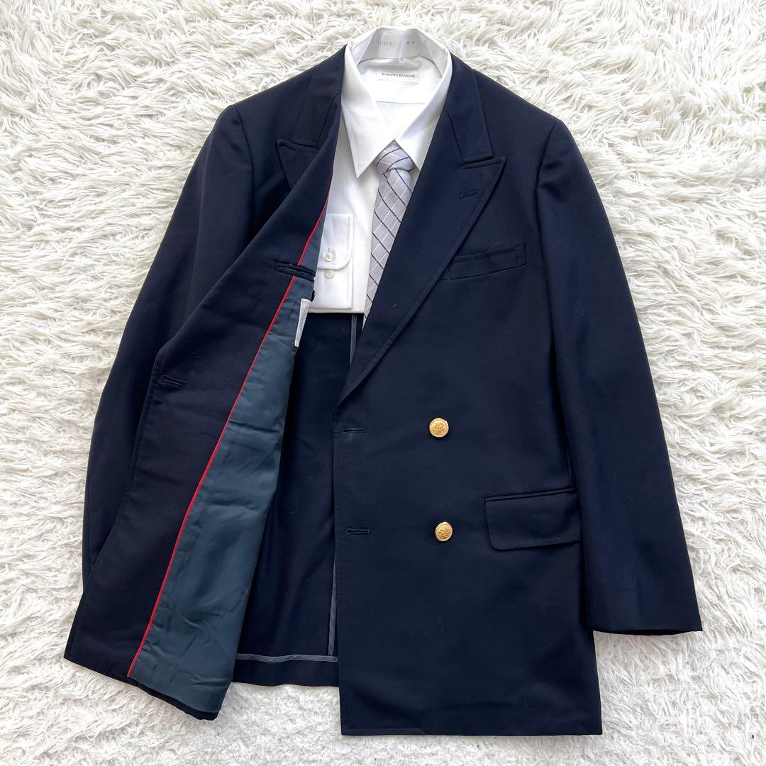 J.PRESS 金ボタン ダブル テーラード ジャケット 紺ブレ 背抜き - メルカリ