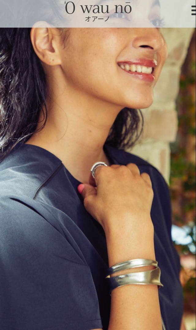 owauno オアーノダブルラインバングルシルバー - メルカリ