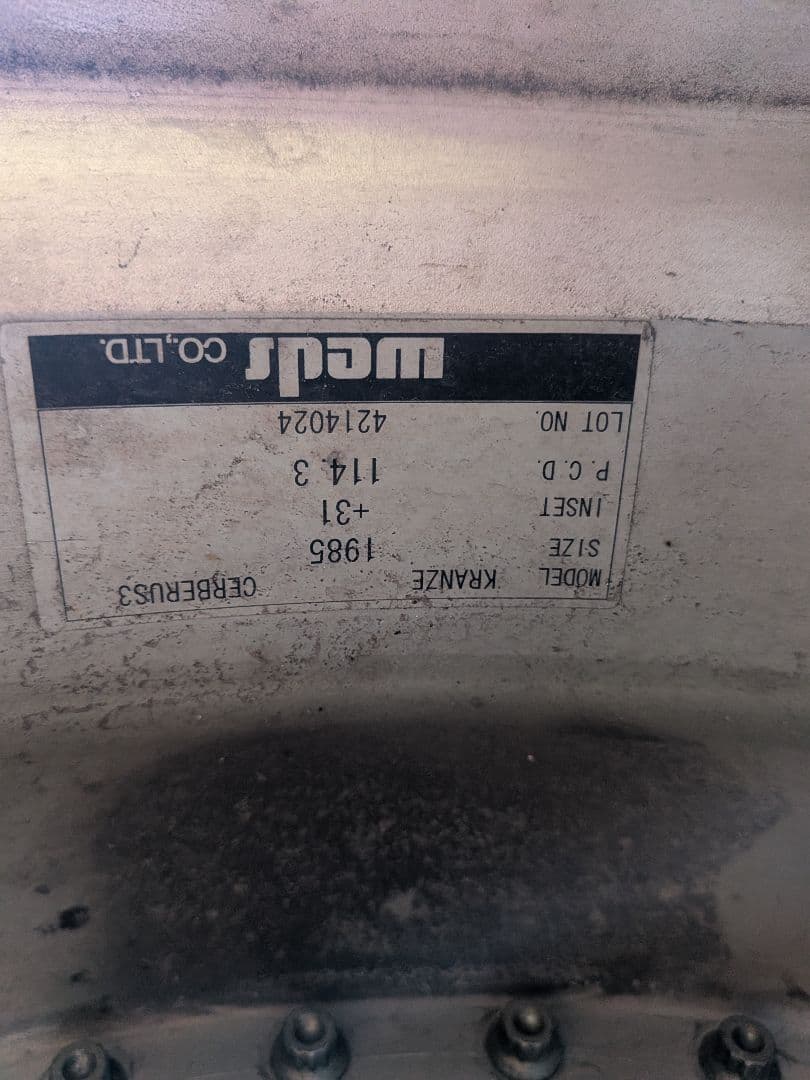 クレンツェ ケルベロスⅢ　19インチ 8.5J 9.5J 美品