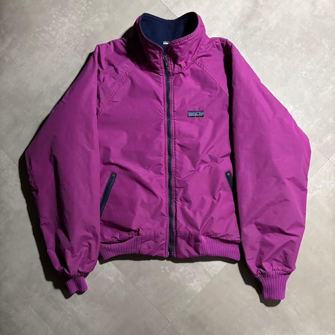 90s patagonia パタゴニア　シェルドシンチラジャケット　紫　USA 90年代 90s パタゴニア アウトドア アメリカ製 紫色 パープル ナイロン