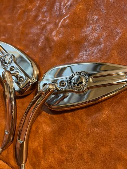ウィリーGスカルハーレー用ミラー中古