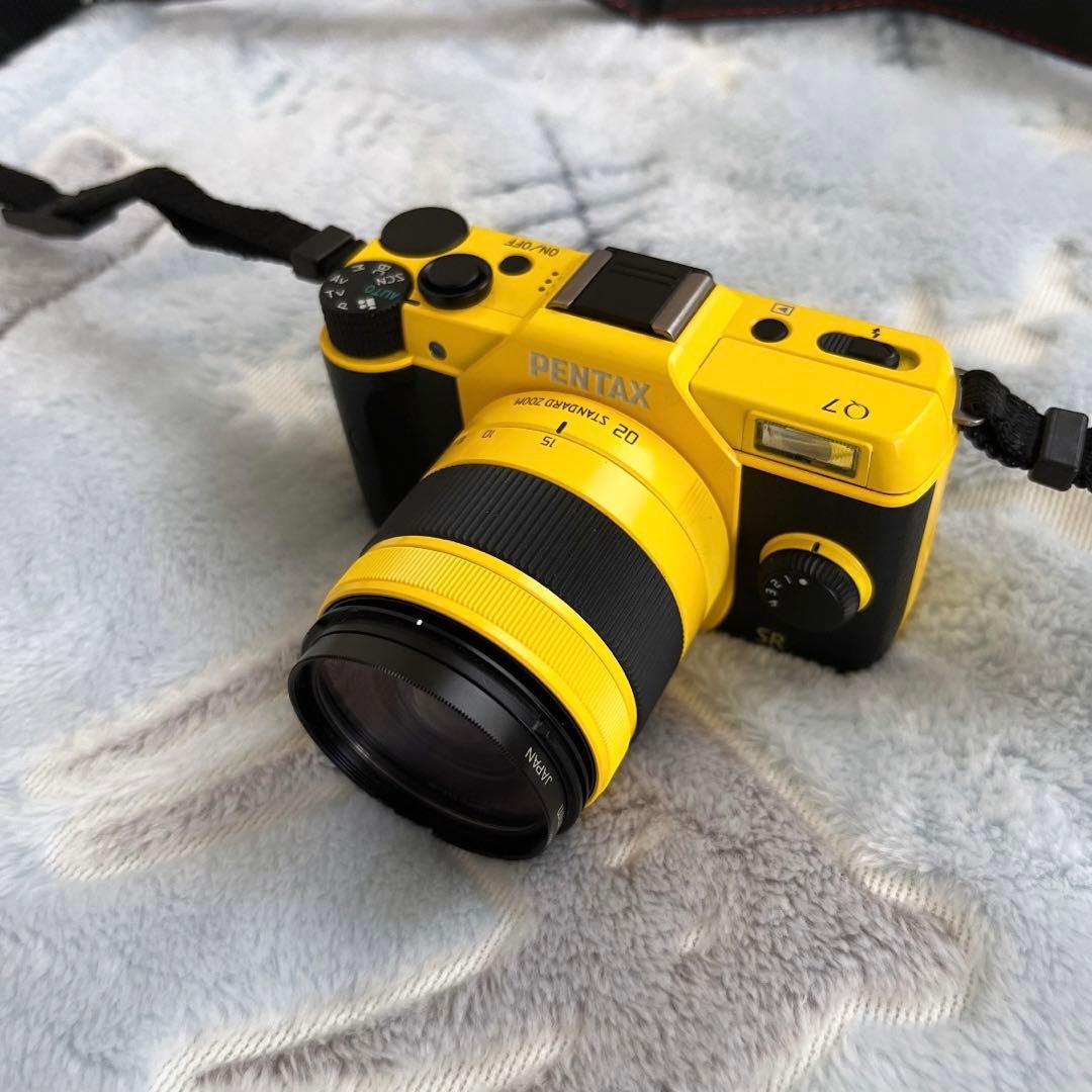 即購入OK】PENTAX Q7 ダブルレンズキット イエロー【完全動作保証