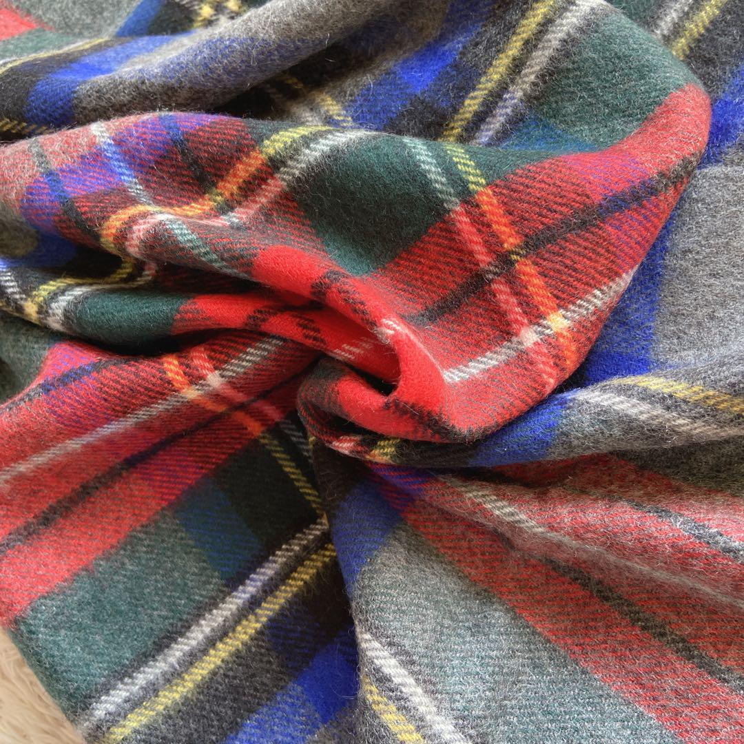 美品 ジョンストンズ カシミヤ大判ストール グレースチュワート