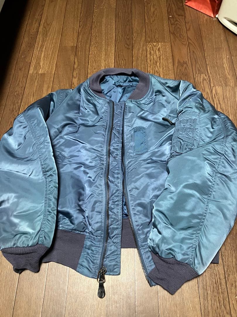 90年代　MA-1 フライトジャケット U.S. AIR FORCE ALPHA アルファ- 90年代 USA製 MA-1 FLIGHT JACKET BLACK フライト
