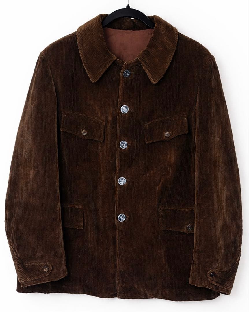 コーデュロイフレンチ ハンティングジャケット 30's-40's フレンチコーデュロイハンティングジャケット - Fresh