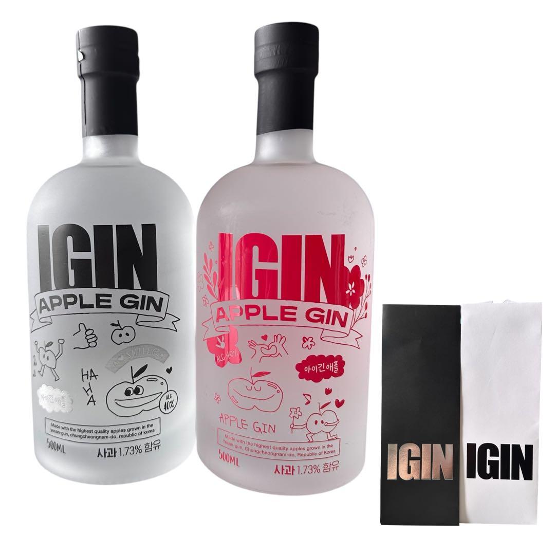 BTS ジン 韓国 IGIN APPLE GIN 2種セット ショッパー付 - メルカリ