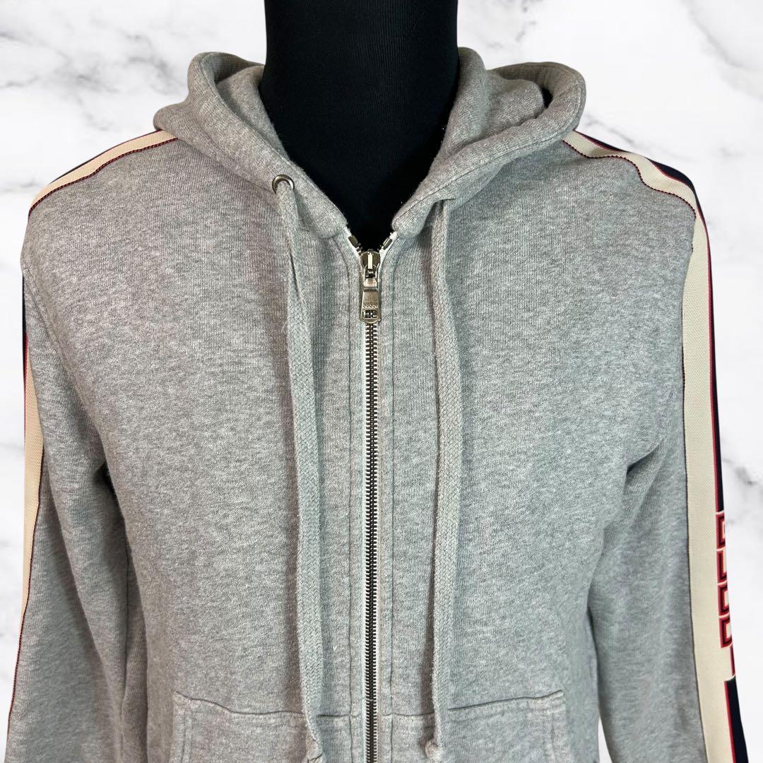 GUCCI】 17AW テクニカルライン ジップアップパーカー スウェット M