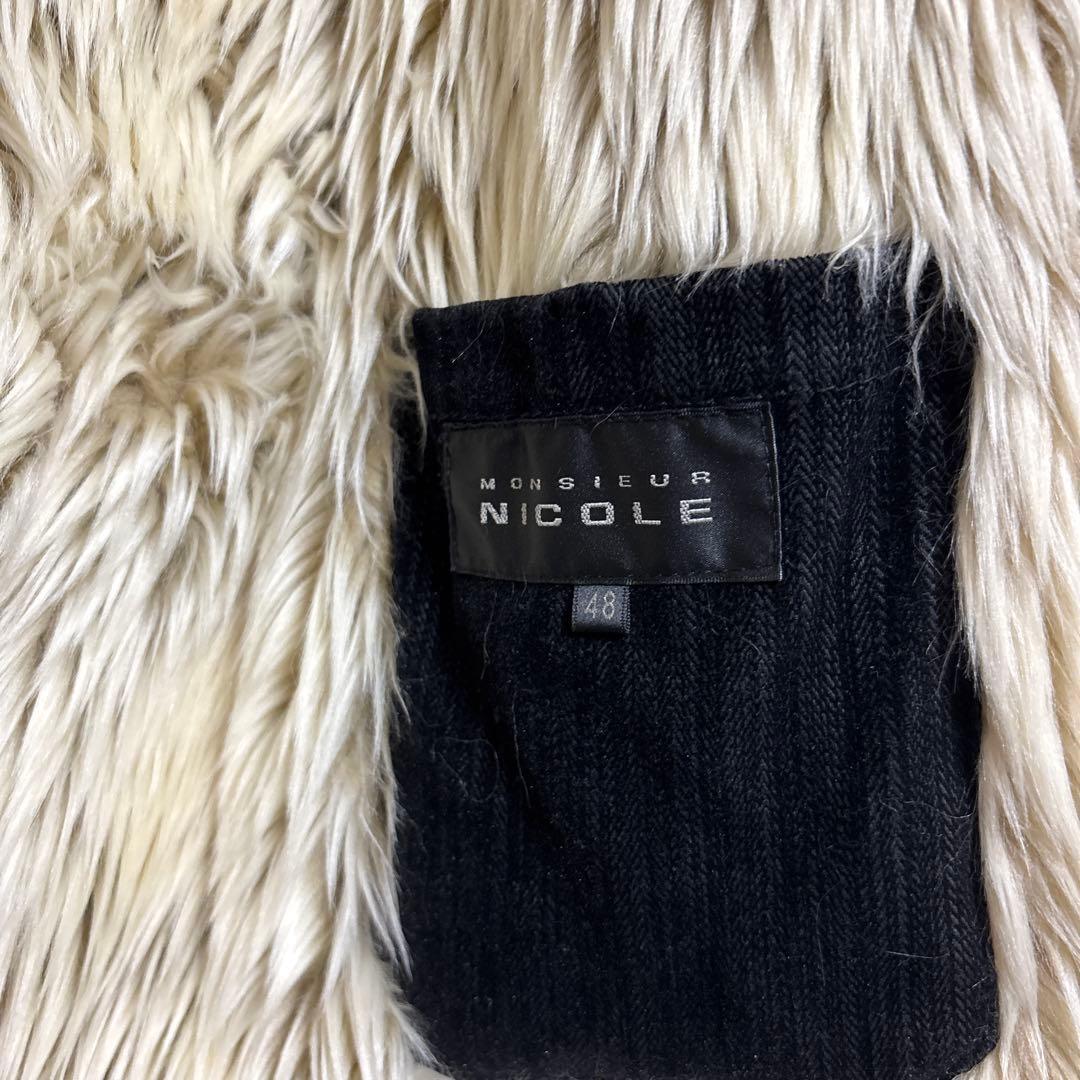 MONSIEUR NICOLE ファージャケット お兄系 平成 y2k 黒 - メルカリ