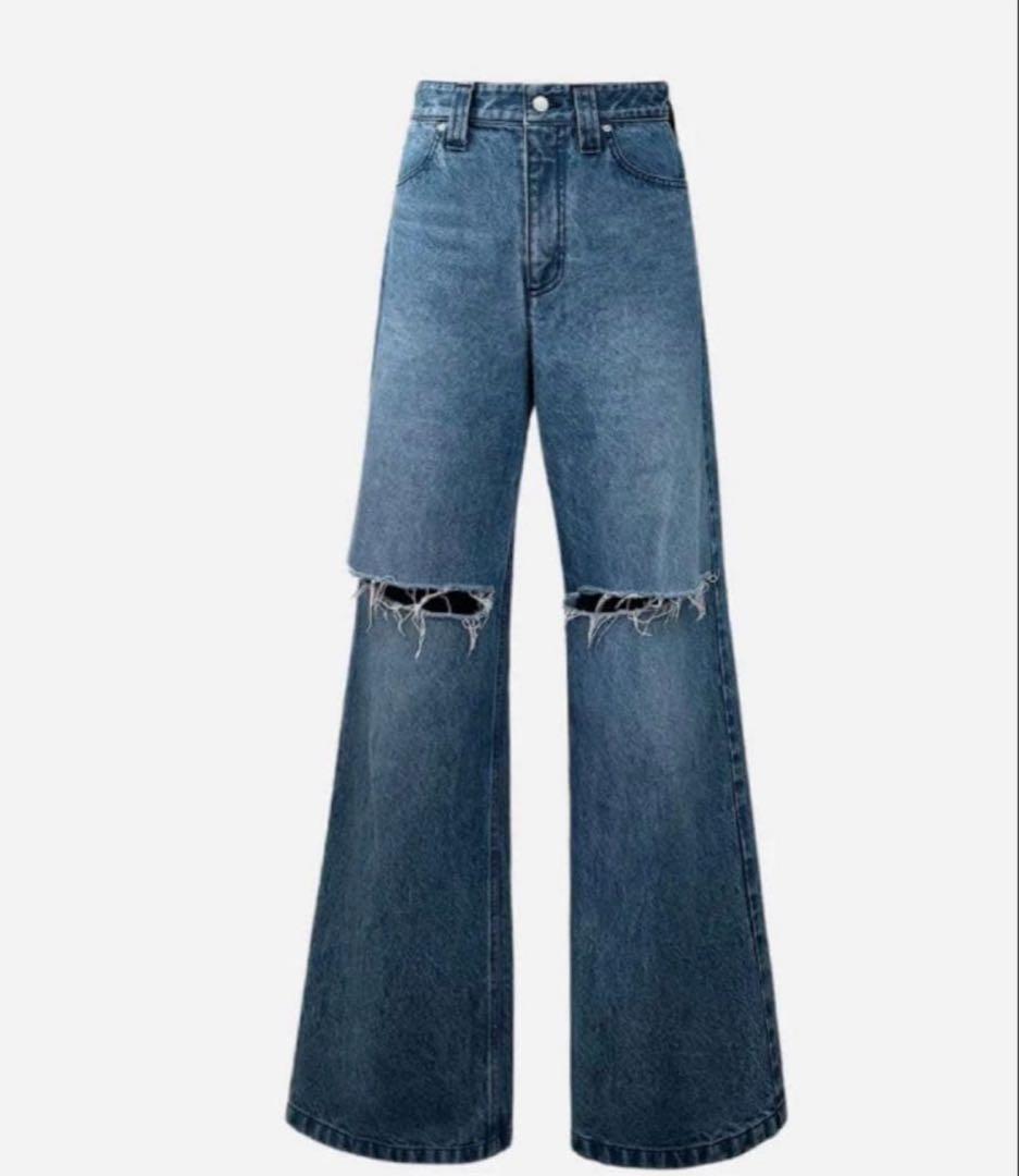 パンツ sheller OKAYAMA Crash flare denim OKAYAMA Crash flare denim. – shéller / シェリエ