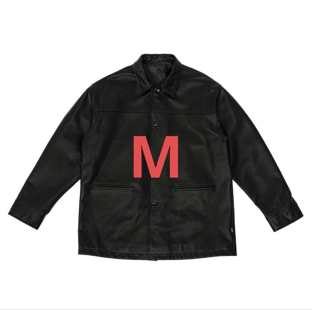 M】OVY Waterproof Calf Leather Car Coat