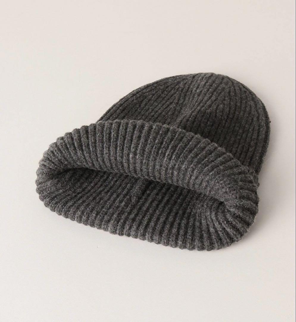 新品未使用品】Plageプラージュ beanie ニット帽 グレー - メルカリ