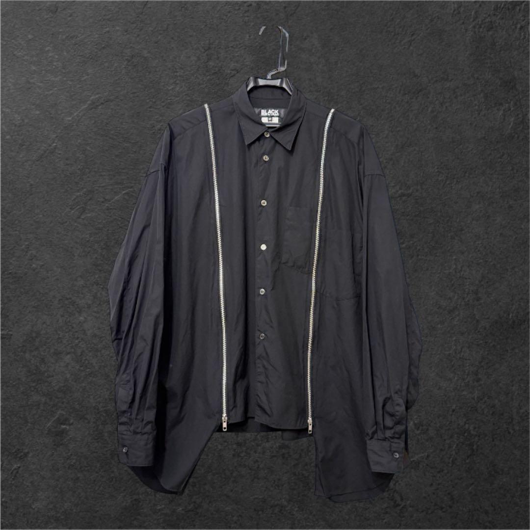 ブラックコムデギャルソン24aw ジッパーシャツ 楽天市場】ブラックコムデギャルソン ジップ シャツの通販