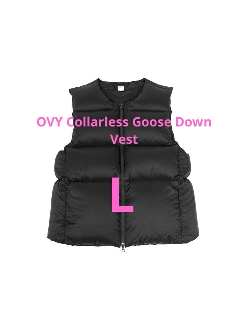 OVY Collarless Goose Down Vest 【L】完売サイズ