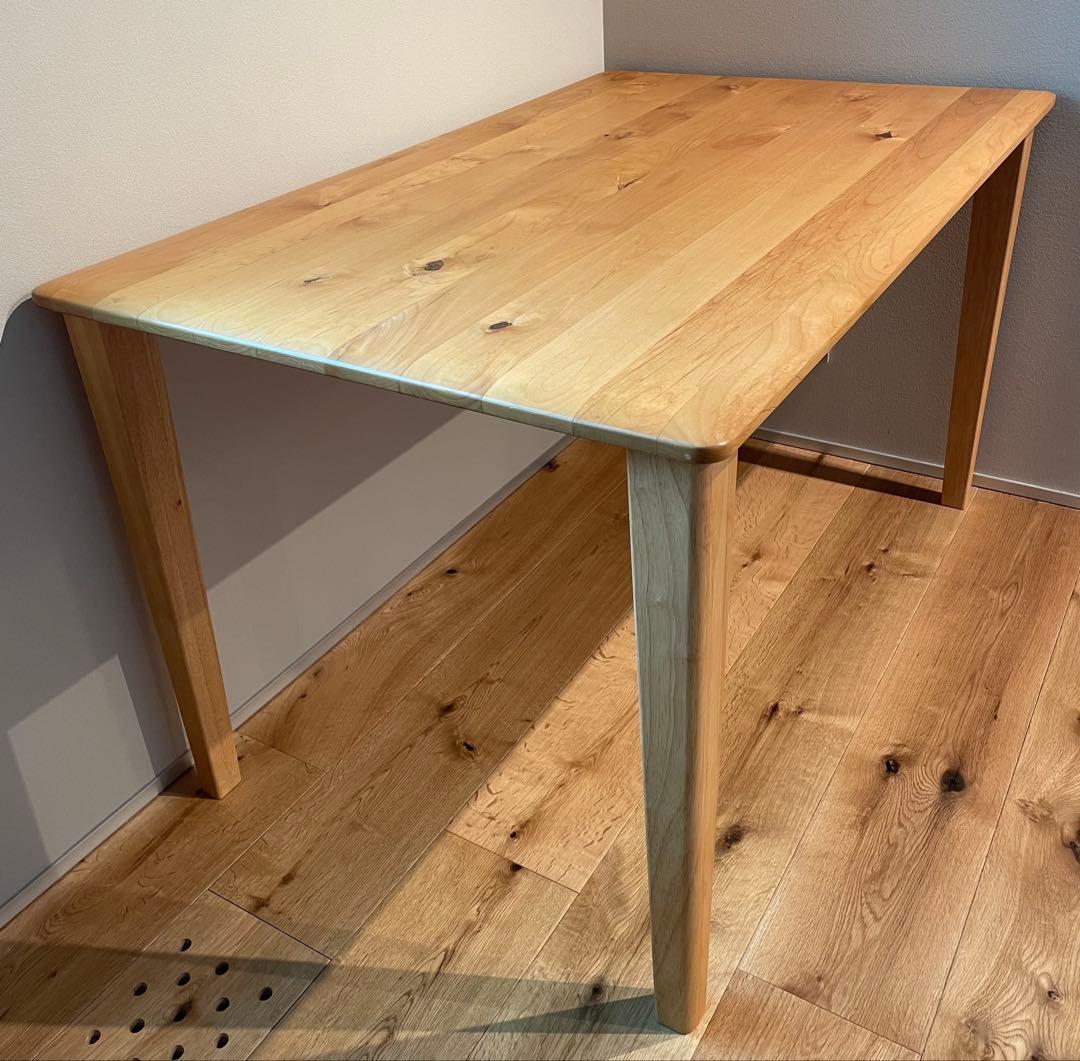 木製ダイニングテーブル NSロシェ 120 木の香ダイニングテーブル 120 角脚 杉材 九州産杉 国産 無垢材 天然木