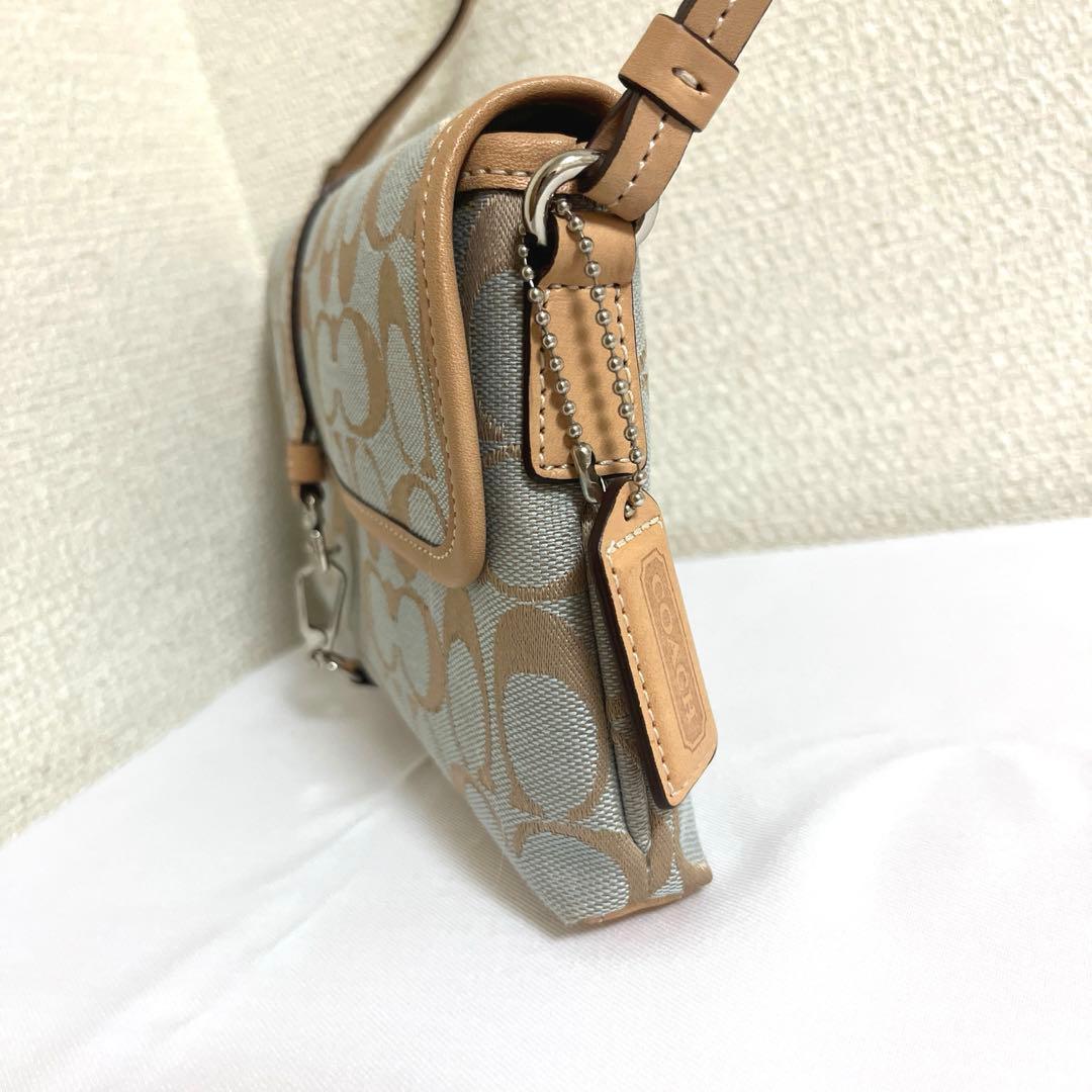 極美品】コーチ 6348 ソーホー ワンハンドバッグ レザー シグネチャー