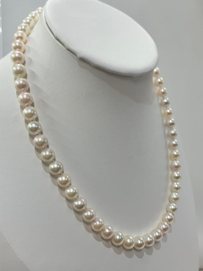 伊勢志摩英虞湾産あこや真珠 7-7.5mm パールネックレス - メルカリ