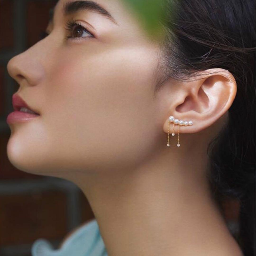 AHKAH】ビンドゥミラーパール ピアス