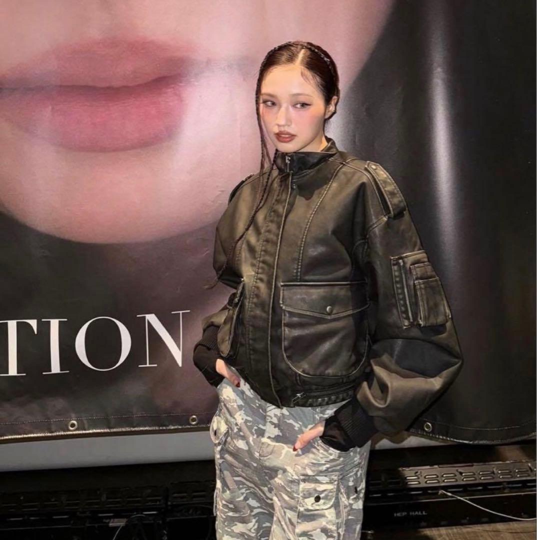 SEIRA×LAGUA コラボ　レザージャケット 　ブラウン SEIRA×LAGUA コラボ レザージャケット ブラウン - メルカリ