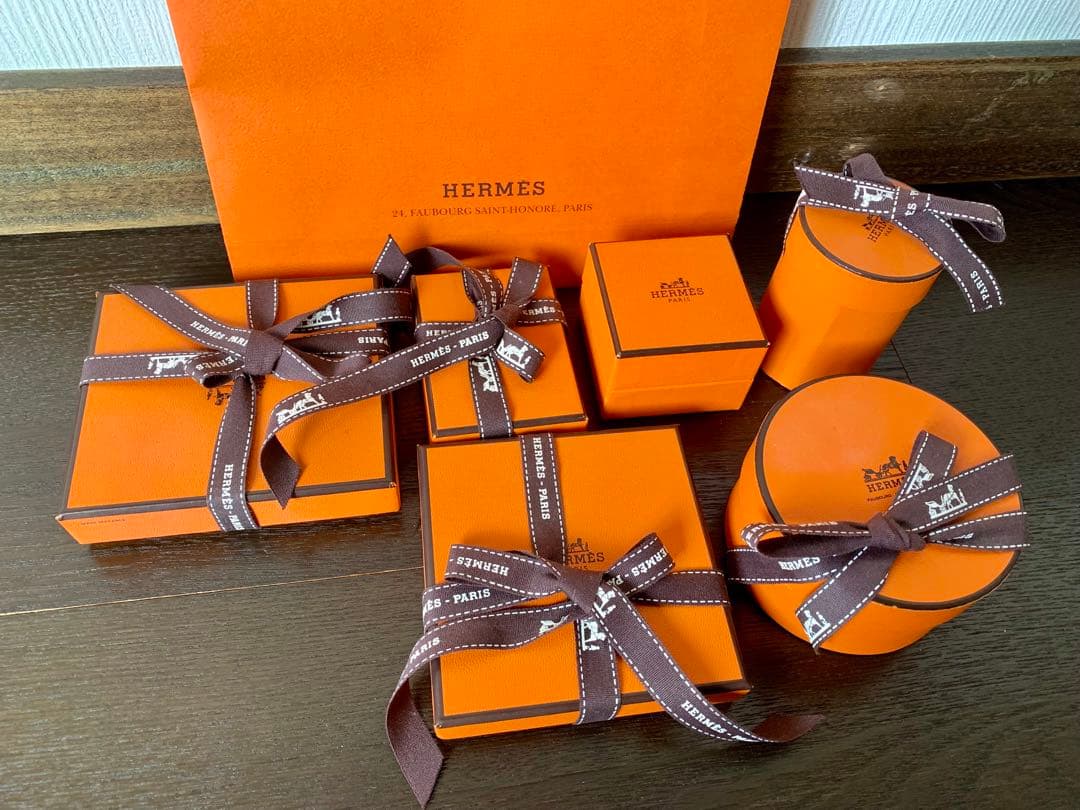 エルメス 空箱 紙袋 ボックス box リボン HERMES 希少 非売品 - メルカリ