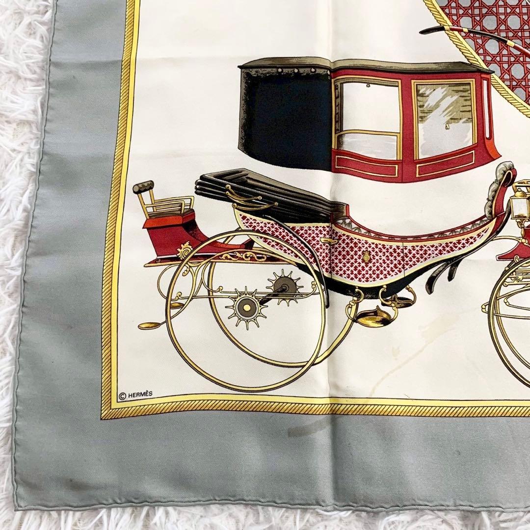 HERMES エルメス カレ90 LA PERRIERE 馬車 スカーフ シルク - メルカリ
