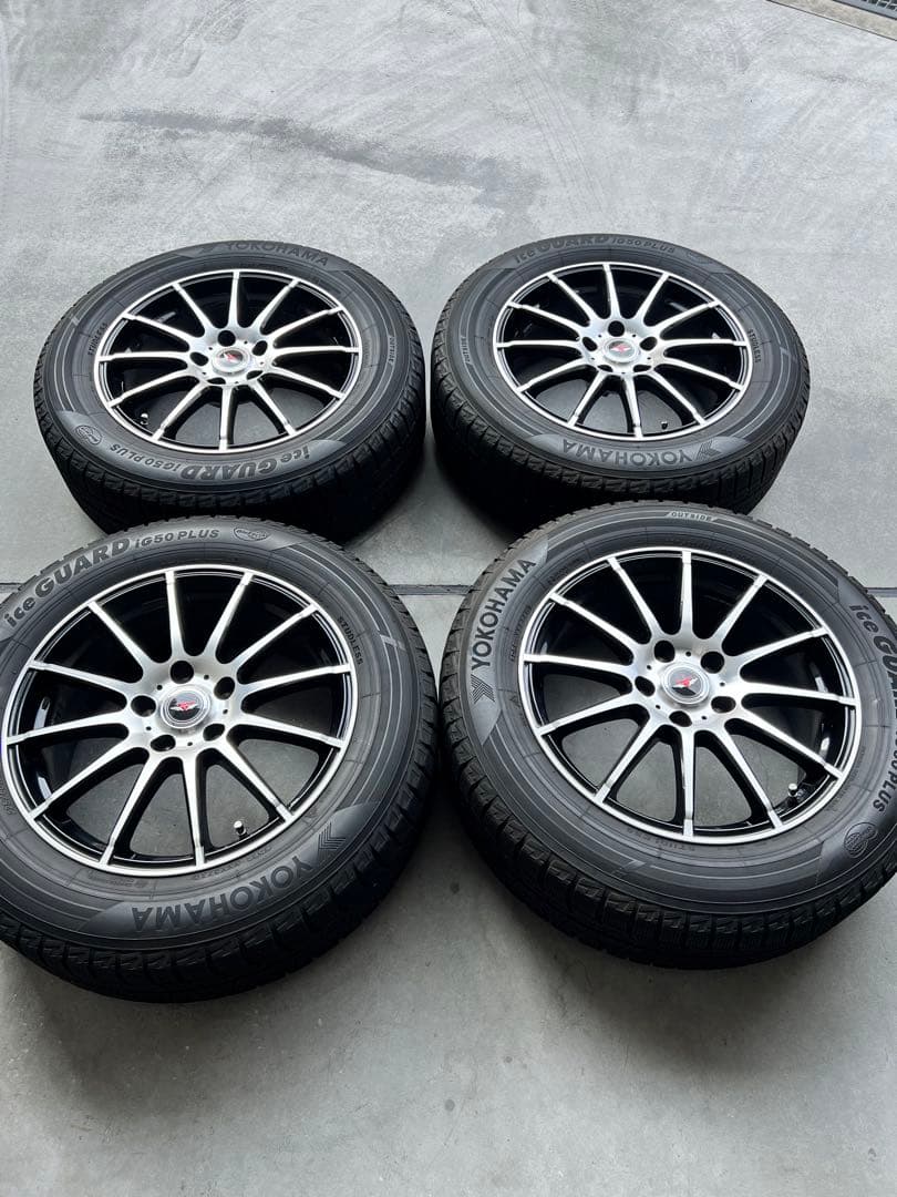 【値下げ可】30系アルヴェル　スタッドレスタイヤホイールセット17インチ 4本 新品 30系アルファード ヴェルファイア エクストレイル 17インチ