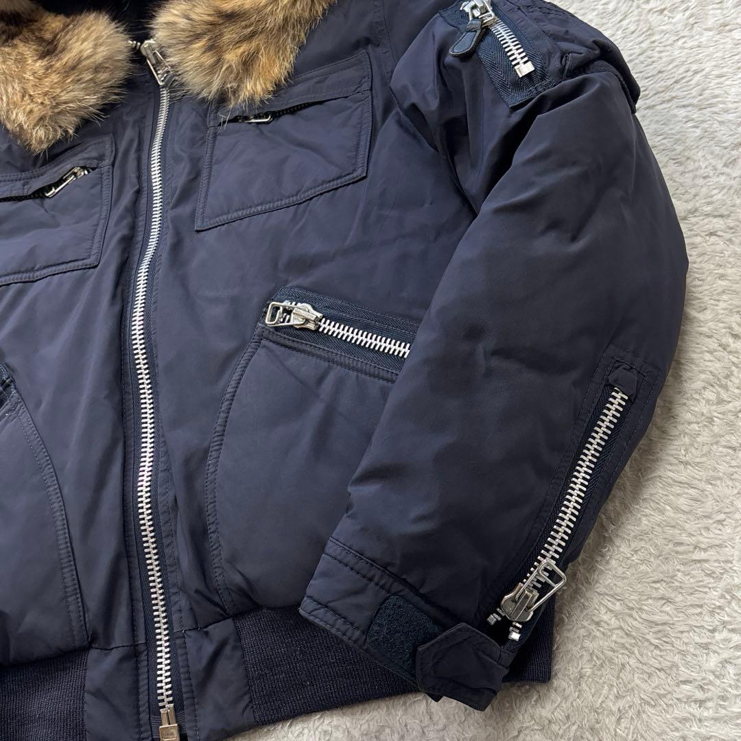 ラルフローレン N-2B ダウンジャケット ヴィンテージ ネイビー ファー