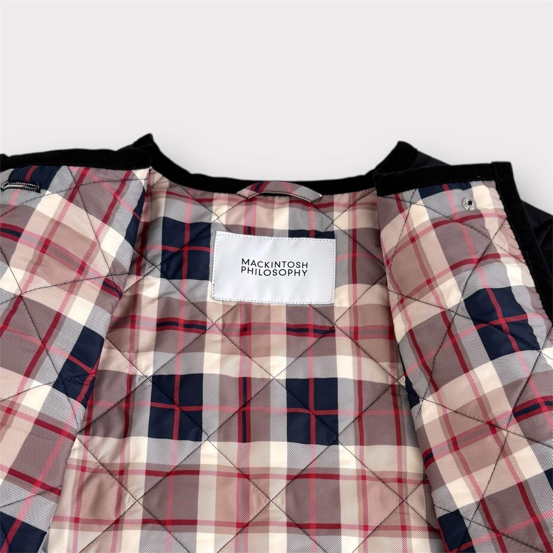 マッキントッシュフィロソフィー キルティング ロングコート S M