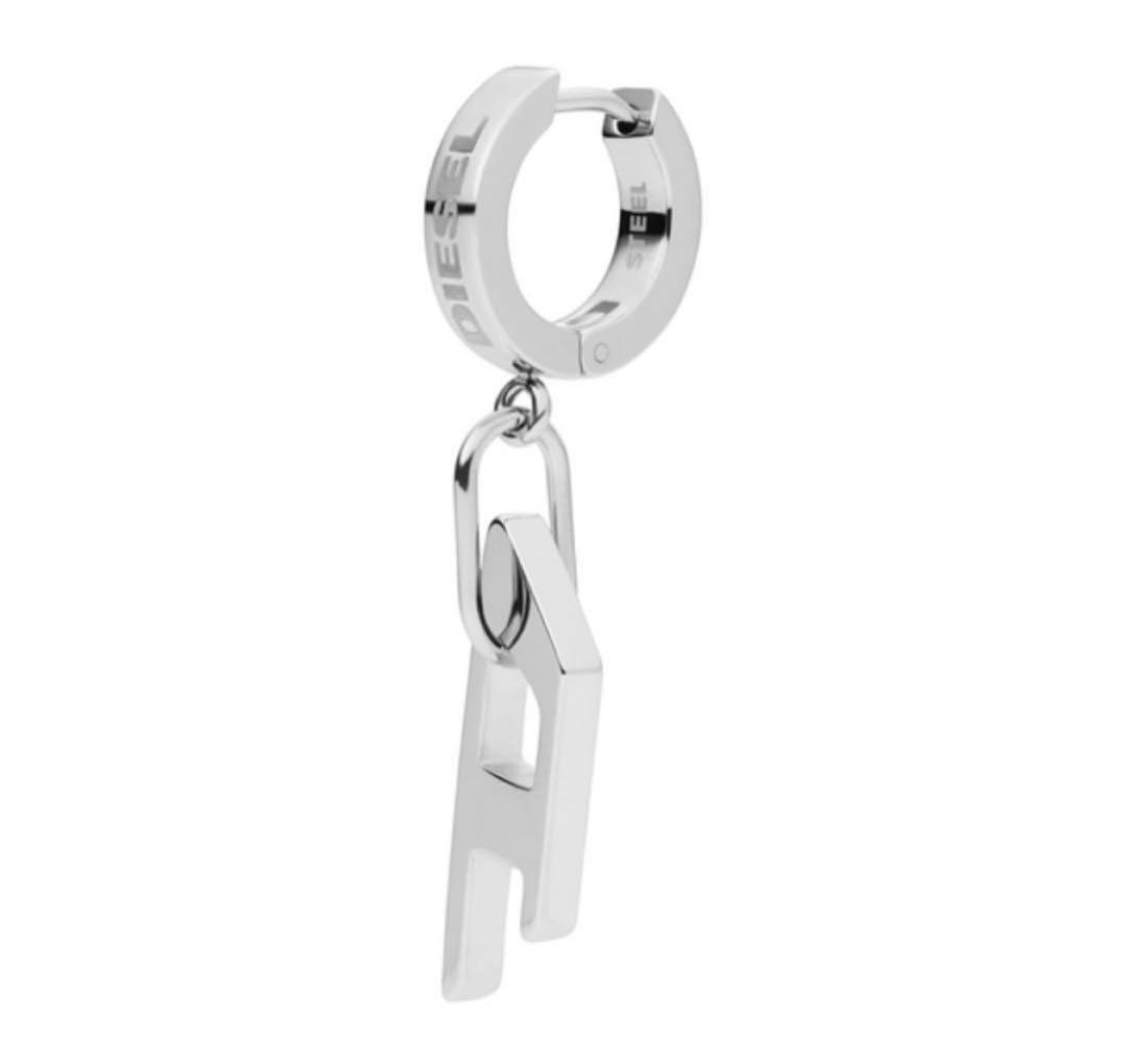 平野紫耀さん着用 DIESEL ステンレス スチール製 フープピアス 片耳用