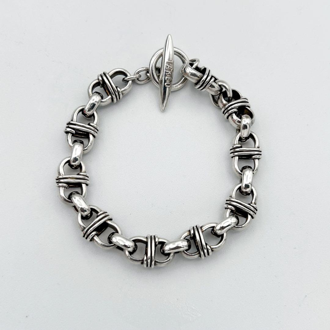【希少】タケオキクチ アンカーチェーン ブレスレット Ag925 トグル アンカーチェーンブレスレット（ブレスレット・バングル） | tk.TAKEO