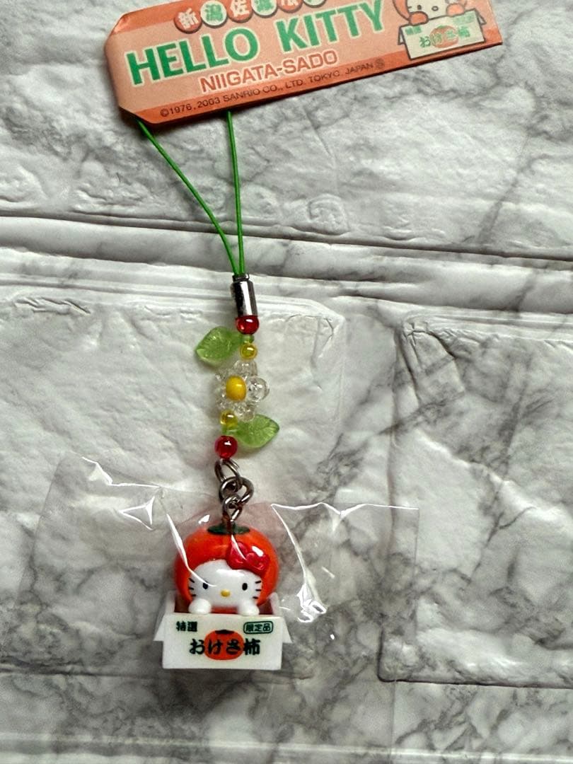 ご当地ストラップ ハローキティ 銀座カンカン娘 岩手 福島 新潟 その他