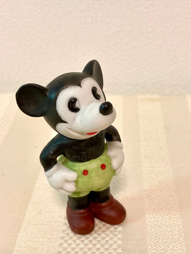 ミッキー、ミニー フィギュア 置物 ドアストッパー テリア 2点