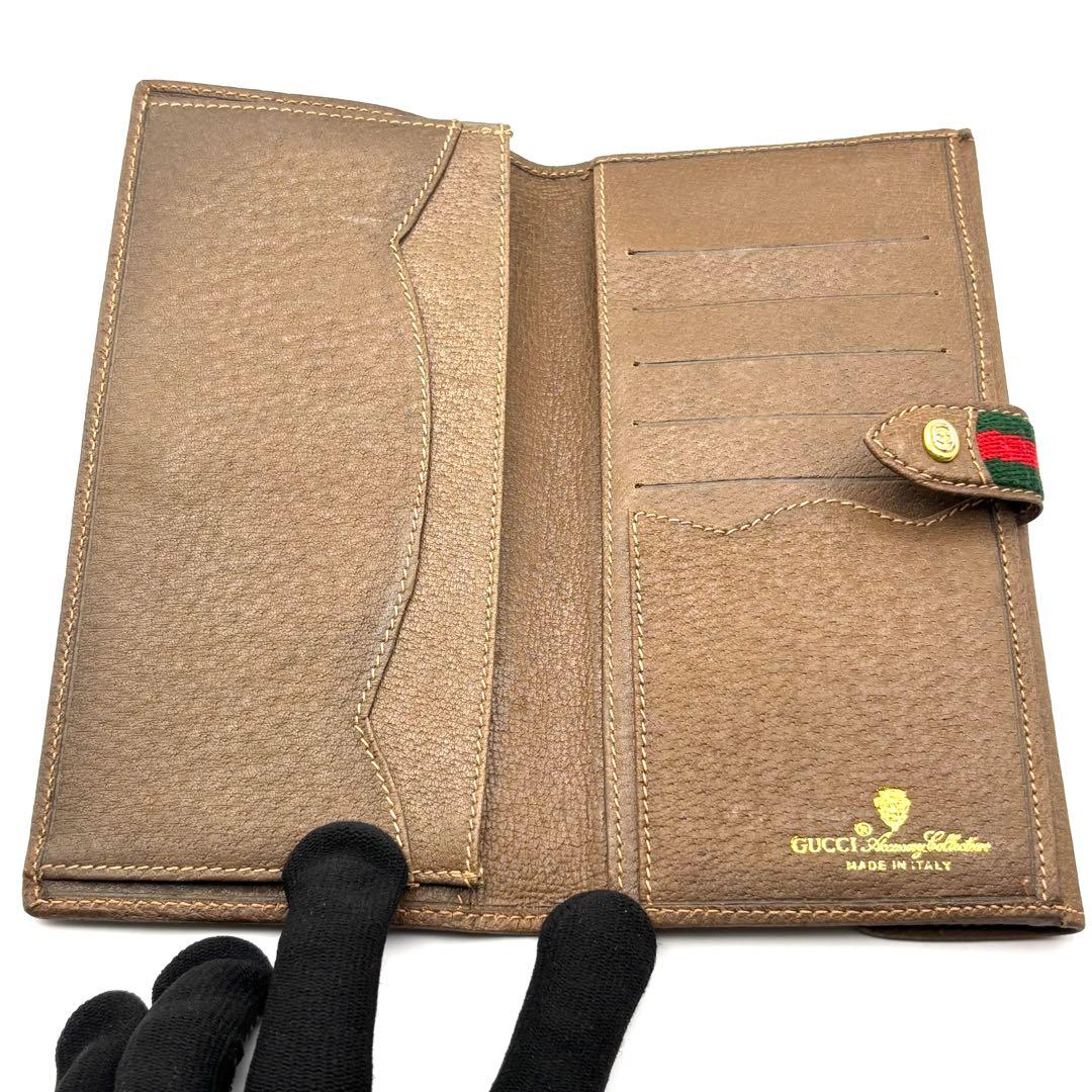 GUCCI オールド 長財布 シェリーライン GGスプリーム インター