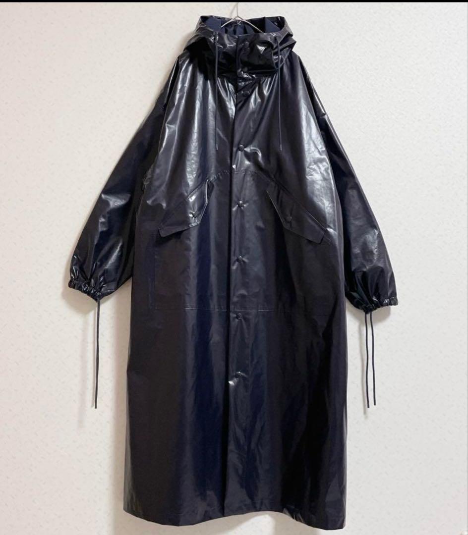 HYKE ハイク　レインコート　モッズコート　パープル　紫　ポリウレタン　S LONG MOUNTAIN RAINCOAT (PURPLE) – NON TOKYO