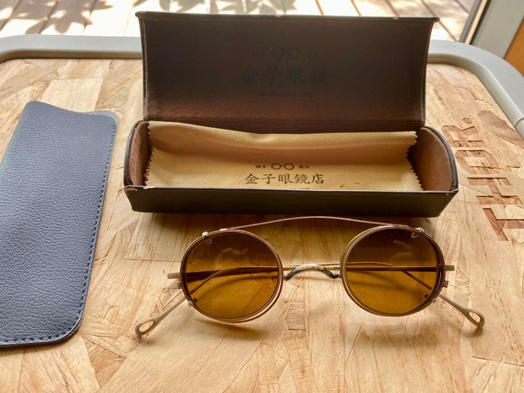 金子眼鏡 井戸多美男作T-416 ATG クリップオンサングラス付 - メルカリ