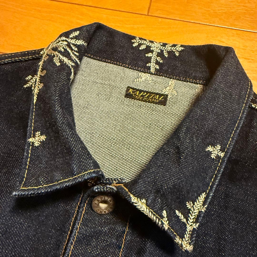 kapital 14ozデニム 雪柄刺繍 1ST デニムJKT サイズ4 XL - メルカリ
