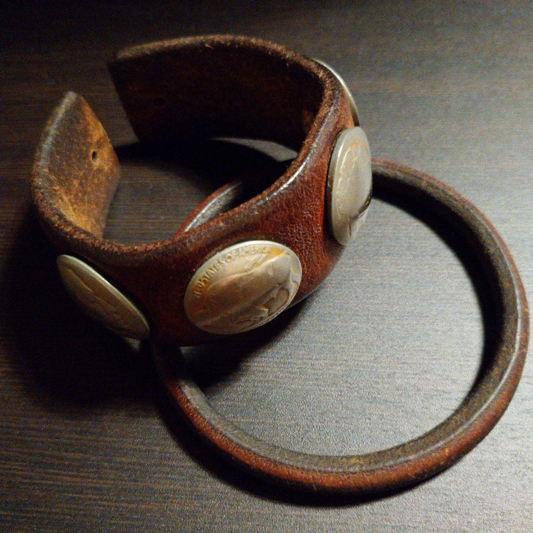 ゴローズ レザーコンチョブレス 革ブレス - メルカリ