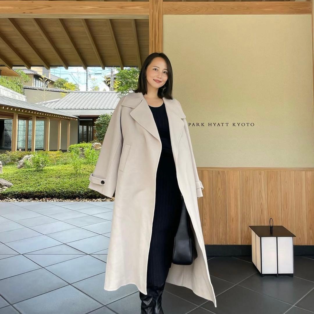 SOUAIRE ソアール ボリュームスリーブウールリバーコート ECRU 2026年最新】SOUAIREの人気アイテム - メルカリ