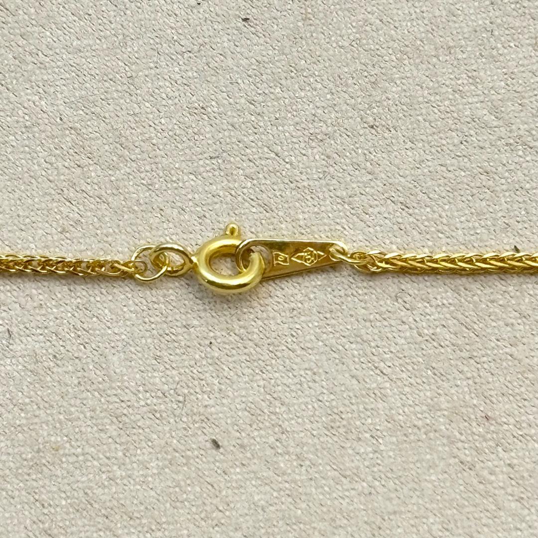 極美品 K18金 ゴールド ネックレス 1.9g K18刻印有り