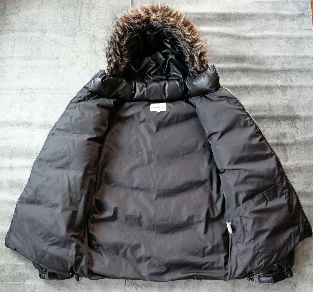 y2k ファーダウンジャケット ドローコード 平成 お兄 光沢 グランジ