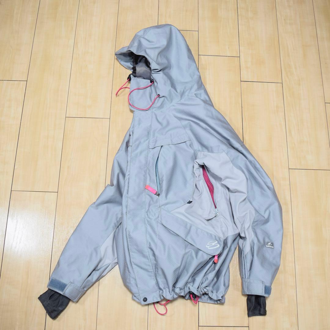 y2k ナイロンシェルジャケットシルバー テック系 archive 00s - メルカリ