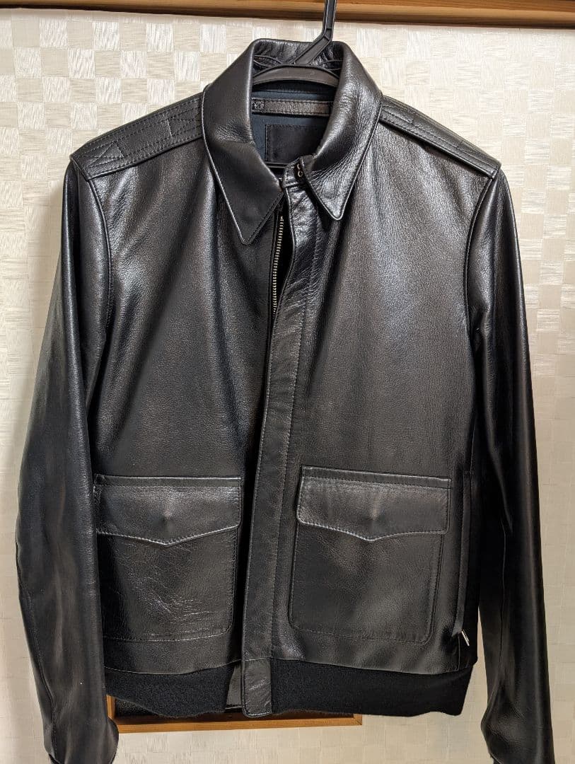 LAD MUSICIAN】A-2 レザージャケット 42 黒LAD MUSICIAN ラッド