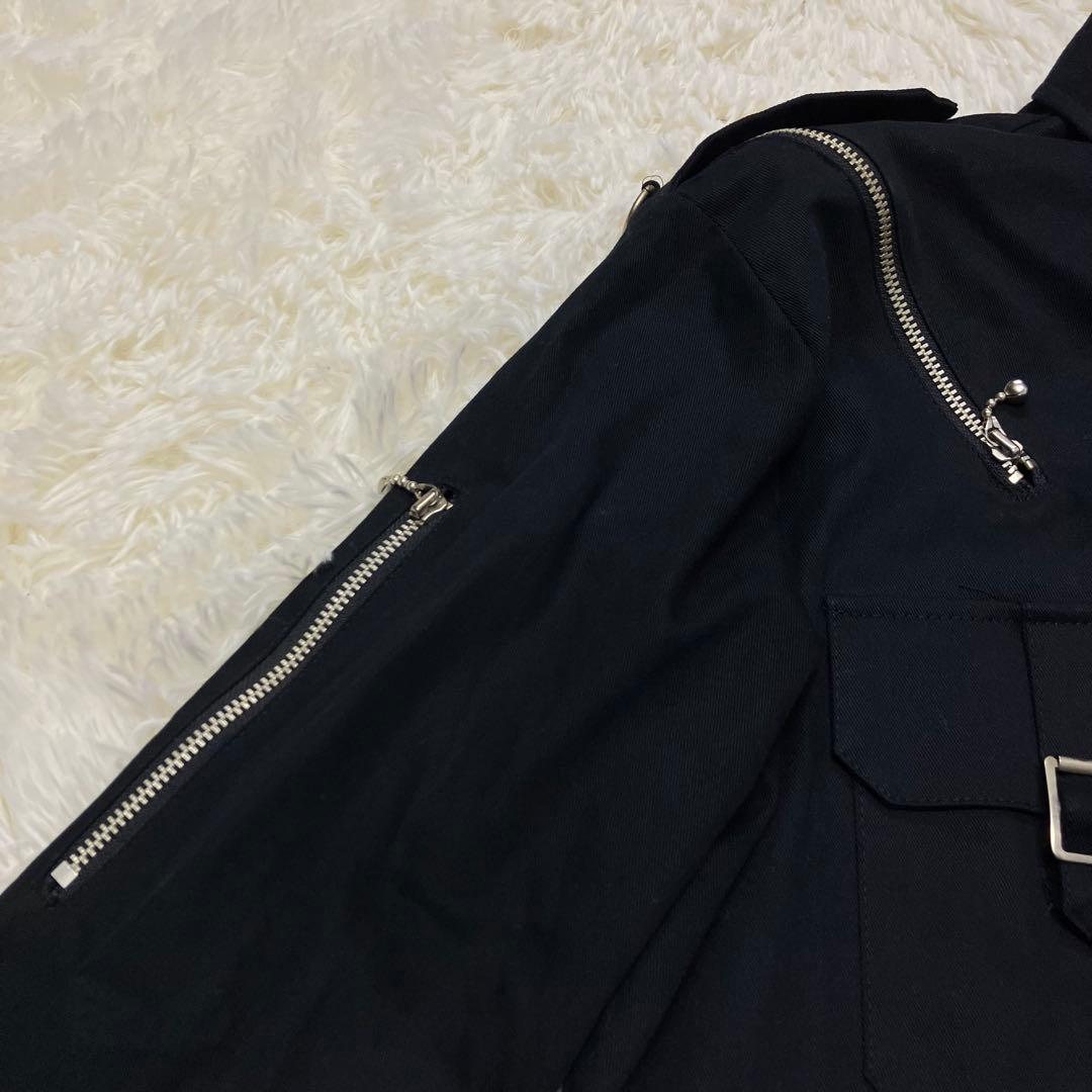 《美品レア旧タグ日本製早い者勝ち》666シックス3ジップカスタムシャツpunk