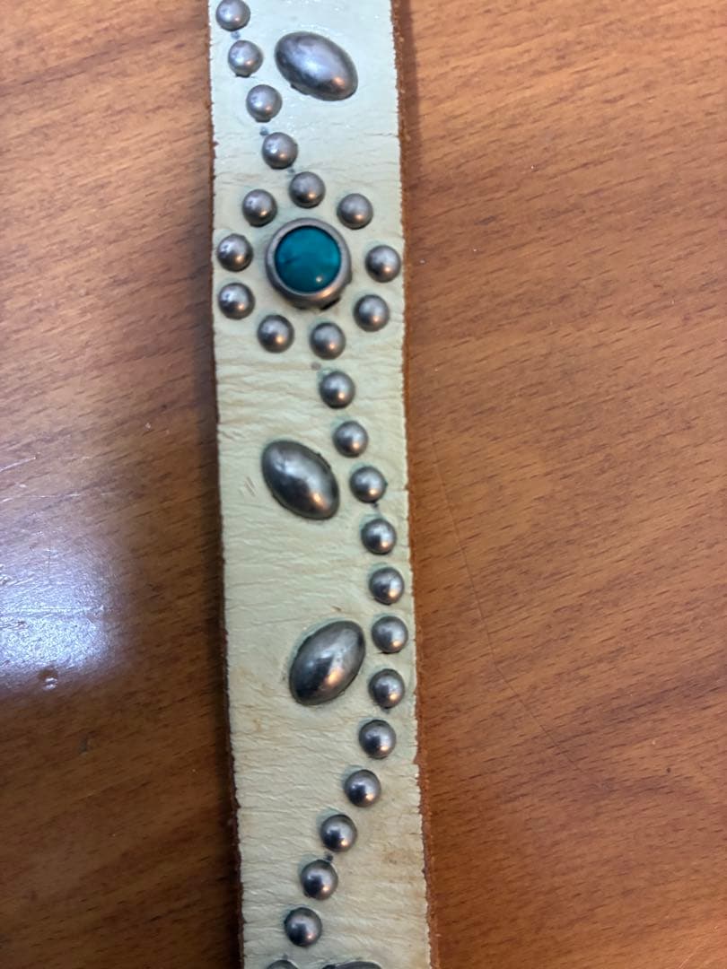 34 HTC スタッズ ベルト ナロー narrow belt ターコイズ