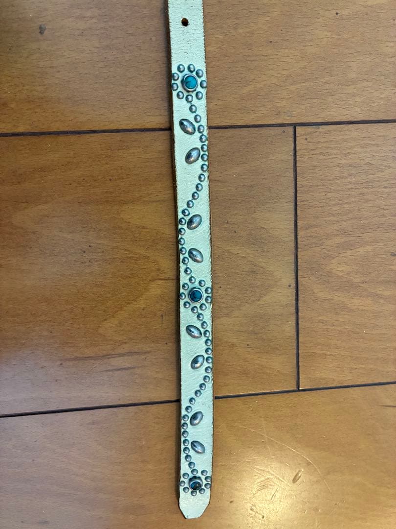 34 HTC スタッズ ベルト ナロー narrow belt ターコイズ